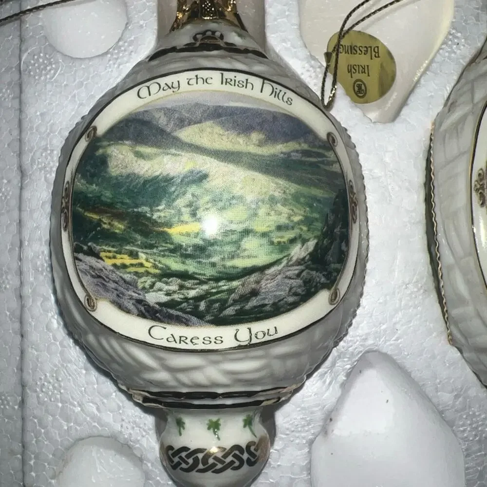 Bradford Edition Irish Blessing Heirloom Porcelain Ornaments